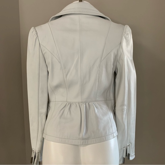 RUDSAK - White Leather Jacket - Picture 8 of 12